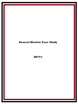 General Electric Case Study